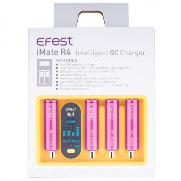 Efest iMate R4 Intelligent QC Battery Charger
